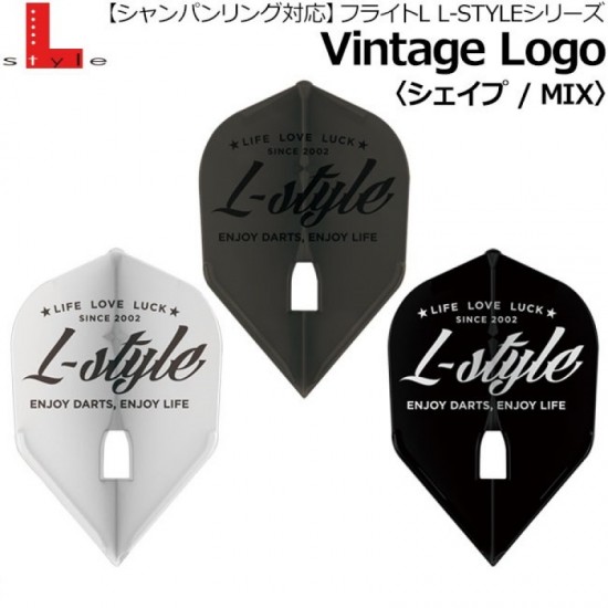 Vintage Logo Black x White Flight L (Shape) Vintage Logo Black x White Flight L (Shape)